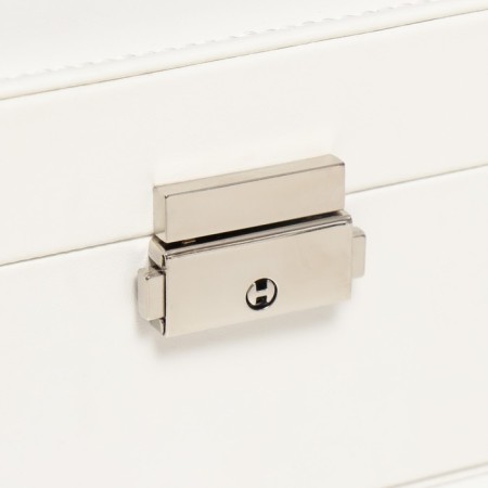 Casket to the leatherette for jewelry "White matte" 8.7x23x17.5 cm-1