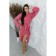 Frequency bathrobe, size 46, raspberry color