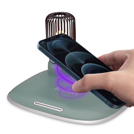 Wireless charging KitFort KT-3372-2, 24.5 W, green color-3
