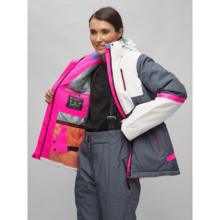 Ski suit female, size 42, white color-5