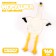 Skill of the soft toy "Flamingo", 160 cm, white color
