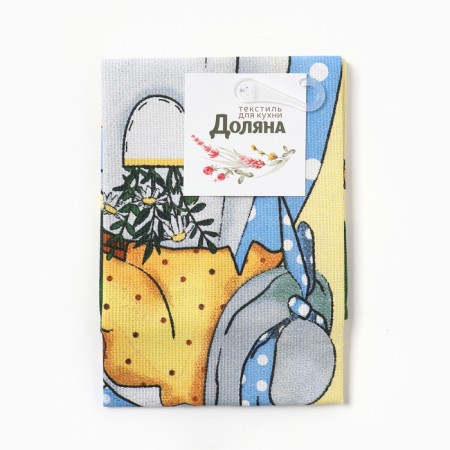 Catcelle kitchen. Dolyana "Bunny" 28x46 cm, horn, 100% HL, 160g/m2-4