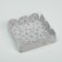 Cookie box, confectionery packaging with PVC lid, "goodies", 10.5 x 10.5 x 3 cm