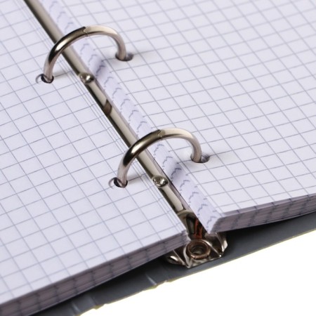 A notebook on the rings A5, 100 sheets in the cell "Colourmania. Design 21", covered cardboard, lamination Soft Touch, foil embossing, block 70 g/m2-4
