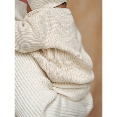 Knitted Children's Pure Love Buddy, height 86 cm, milk color-13