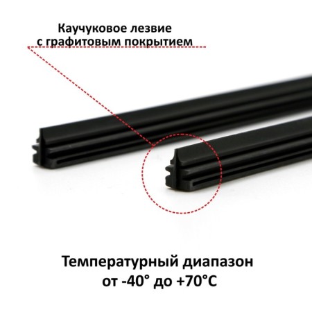 Glass brushes CLIM Art 28 ”/700mm, in a set 2 pcs-2