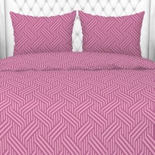 Bed linen 2 joint venture infinity, berry, 175x210 cm, 175x210 cm, 70x70 cm 2pcs, calico, 105g/m, 100% cotton