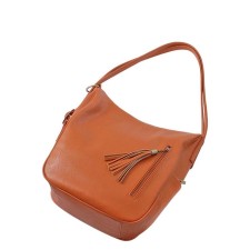 Bag bag claim. Kozh, lightning department, burgundy color 27x15.5x33cm