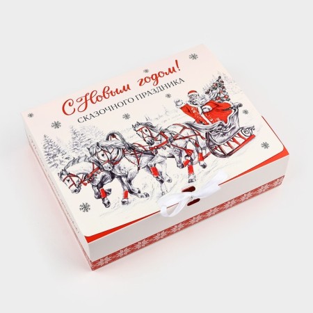 Gift Box "Santa Claus", 31 x 24.5 x 8 cm, new year-1