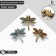 Brooch "Dragonfly" mini, color mix (indivisible packing 12 pcs., Price per pcs.)