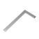 Aluminum square with tundra level, 400 mm