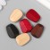 Bead for creativity, wood "Rectangle of irregular shape with faces" mix 2.6x2 cm