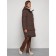 Coat insulated winter female, size 52, brown color