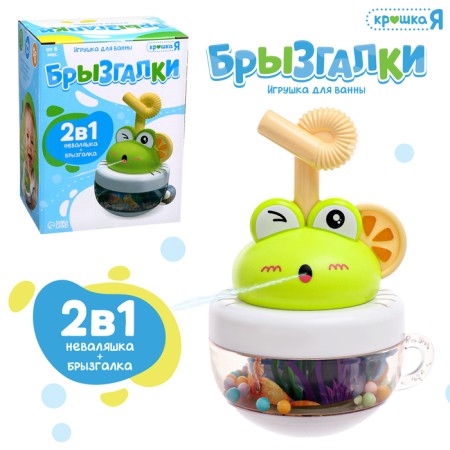 Bath -2 in 1 “spray: frog”, spray, non -naval, green color, green
