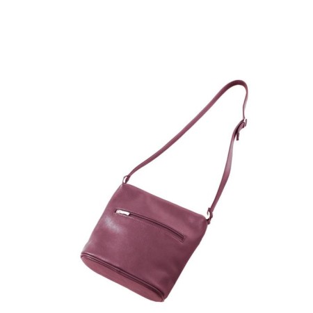 Bag Women's claim. Kozh, lightning, burgundy color-1