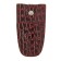 Key on the button, ring, burgundy color