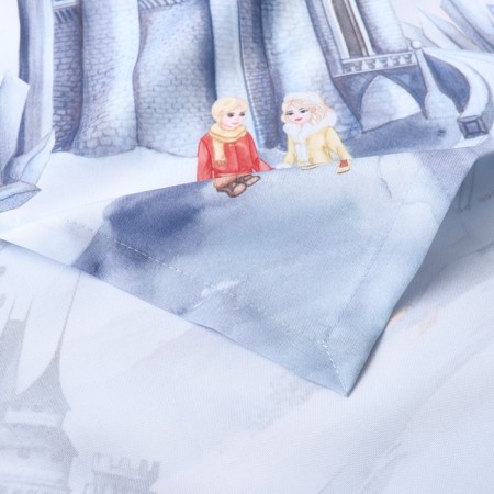 The tablecloth "Snow Queen" 145*215 +/- 3 cm, 100% p/e-2