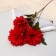 Artificial flowers "Garden Georgin" 9x60 cm, red