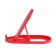 Luazon phone stand, folding, oval, adjustable height, red