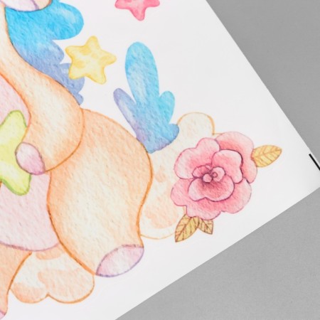 Stick plastic interior color "Unicorn Baby" 29x32 cm-3