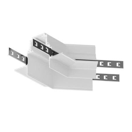 Angle-connector 135 ° Gravity built-in, white