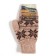 Women's mittens from Mongolian wool, brown color, size 17-19 (6.5-7.5)