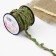 Weeks decorative canvas “leaves”, 25 mm, 9 ± 0.5 m, beige/green color
