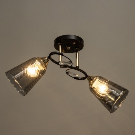 Roni chandelier 2he27 40w Black 50x20x23cm Bayerlux-3