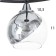 Chandelier "Drops" 5x60W E27 Black 55x55x25.5cm