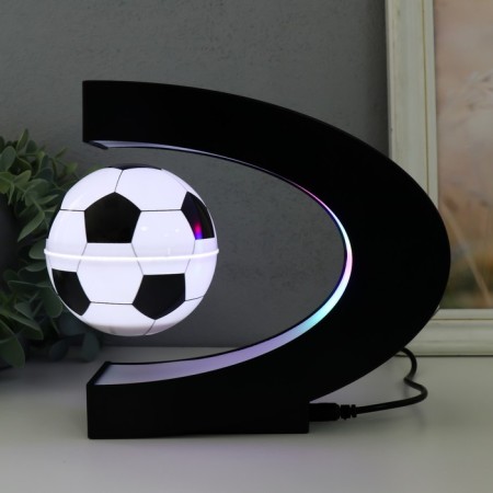 Levitative souvenir Light "Football" black ball d = 8.5 cm 17.5x8.5x17.5 cm