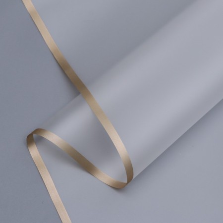 Flower film "Bronze Strip", transparent, 57cm x 10m