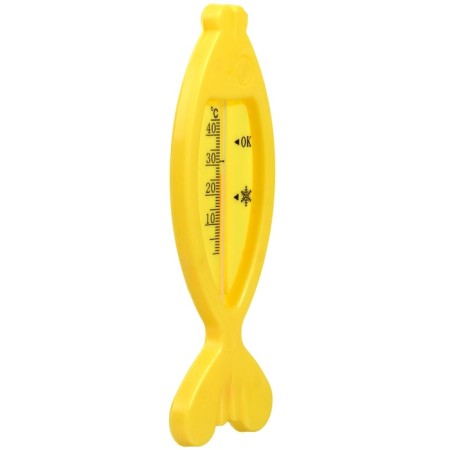 The thermometer for the bathroom "Fish", yellow color-1