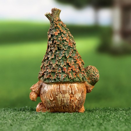 Garden figure "Lesovichok with a hedgehog" 16x11.5cm-2