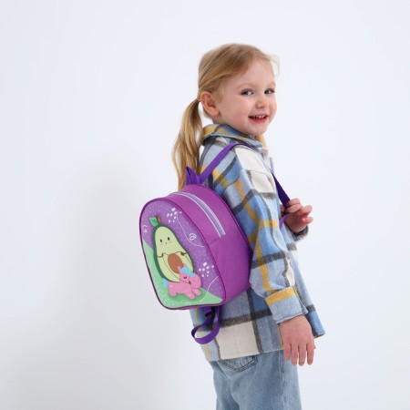 Baby backpack for a girl "Avocado on Pony", 23x20.5 cm-8