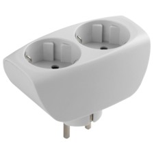 Razeler electric era SP-2E-W 2 sockets with grounding with curtains 16a white
