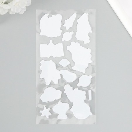 Plastic sticker "Friendly Cosmos" mix 22x10 cm-7