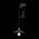 Suspension EVOLUCE. Sle120503-01. ESPERAZZA. 1x60 W, E27, 30x30x50 cm, black color