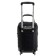 Bag trolley on wheels, textiles, black 34x20x52 cm