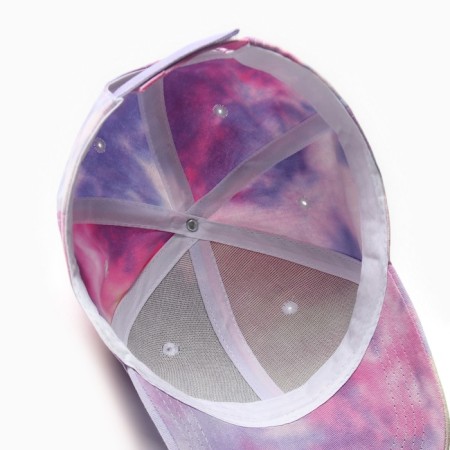 Women's cap Minaku "Tie-Dye", lilac color, rr 54-56-5