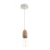 Suspension lamp "Claud" drop2 1x40W E27 white 5x6.5x95cm