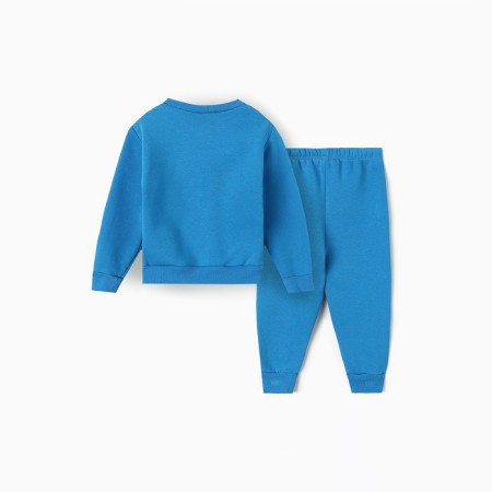 Costume for boys (sweatshirt, pants), I am beginning, blue color, height 104 cm-7