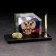 Set of desktop "flag with the emblem", bevel, coil