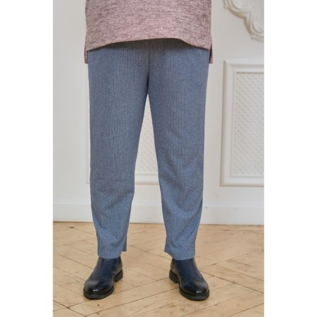 Female trousers, size 60, blue color-3