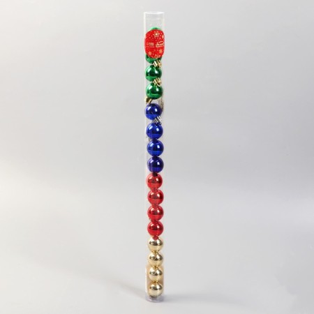 Set of balls plastic D-3 cm, 16 pcs "gloss" rainbow mix-1