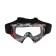 Glasses-mask for motorcycle driving, transparent glass, red-black color, OM-21