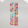Stick plastic volumetric "butterflies" with gold stroke MIX 33.5x6 cm