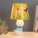Board lamp "kitten" E14 15W white 20x20x32 cm Risalux