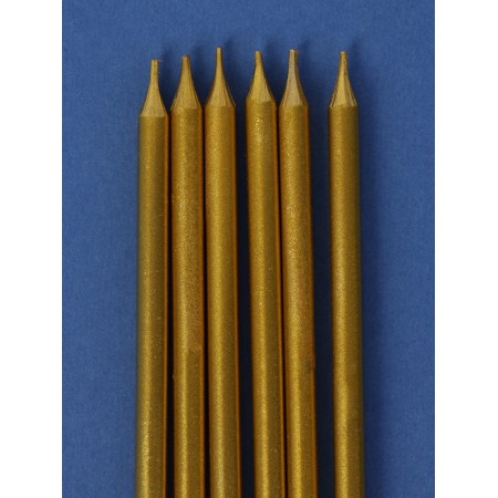 Candles in the cake "High Royce", 6 pcs, gold-2