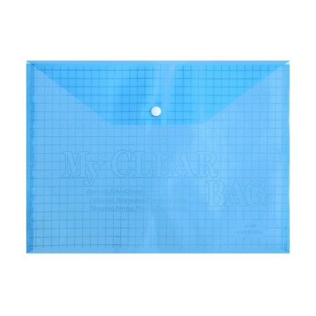 The converter on the button, A4, 180 μm, calligrata "cage", tinted, blue