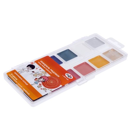 Watercolor 12 colors "Orange Sun", without a brush-1